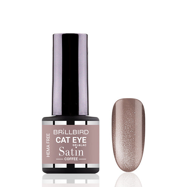 Cat eye satin Coffee