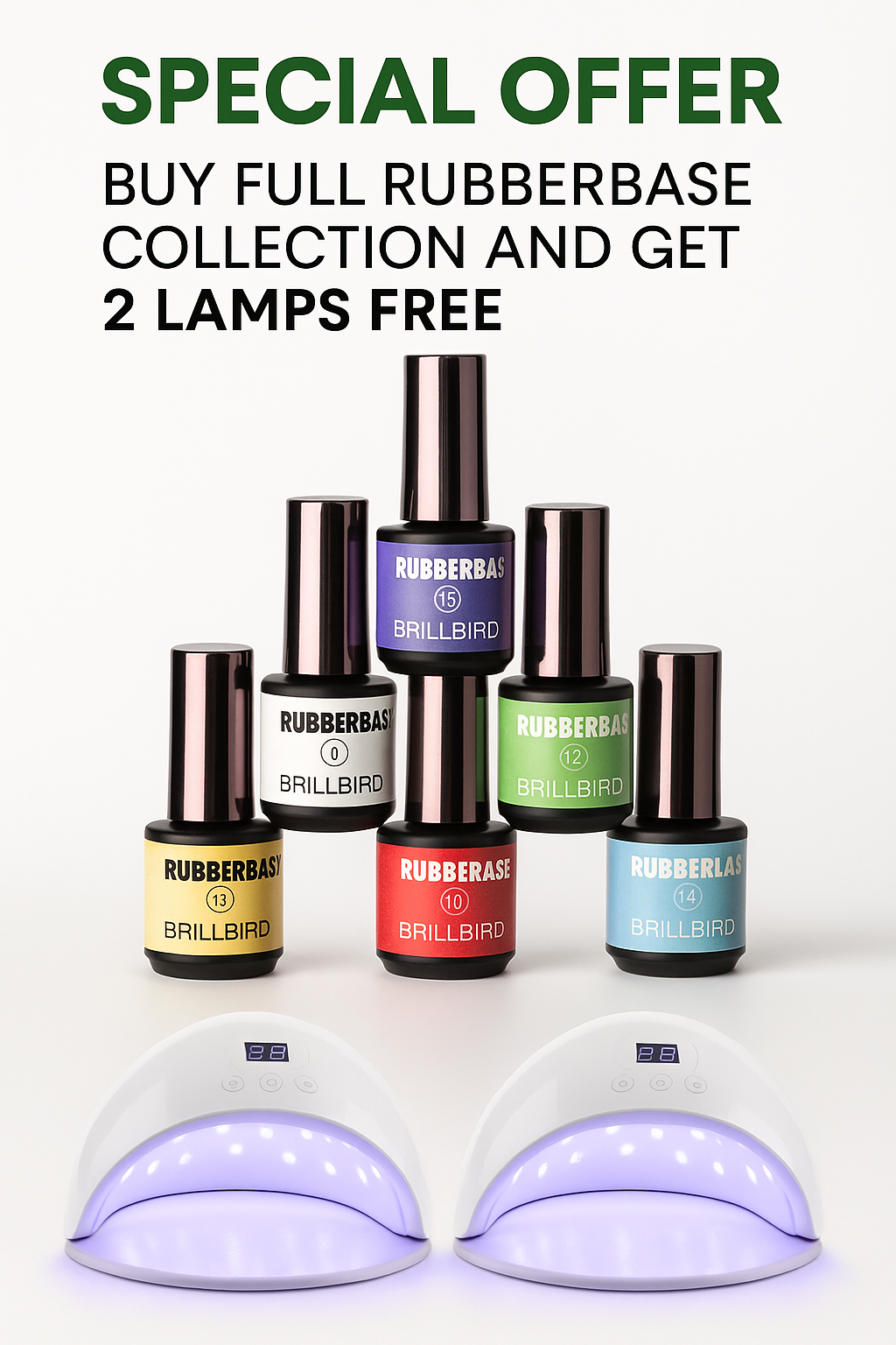 Rubberbase with 2 FREE Lamps worth £220.00
