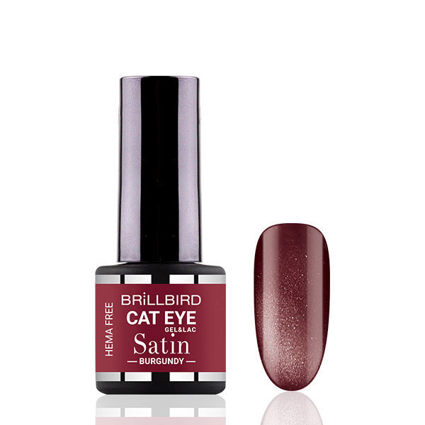 Cat eye satin Burgundy
