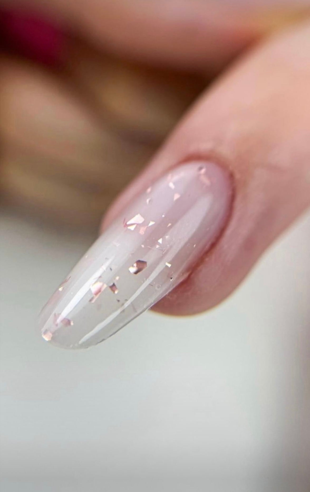 Latte Flake hard builder gel