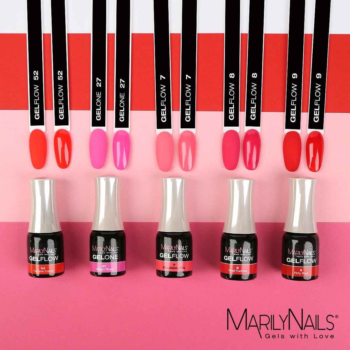 The best of pinks gelflow collection