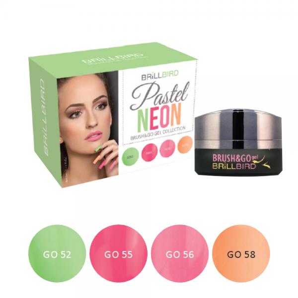 Pastel neon Brush & go collection