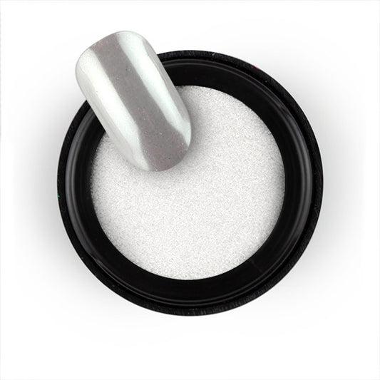 Chrome Powder White Mirror Shine