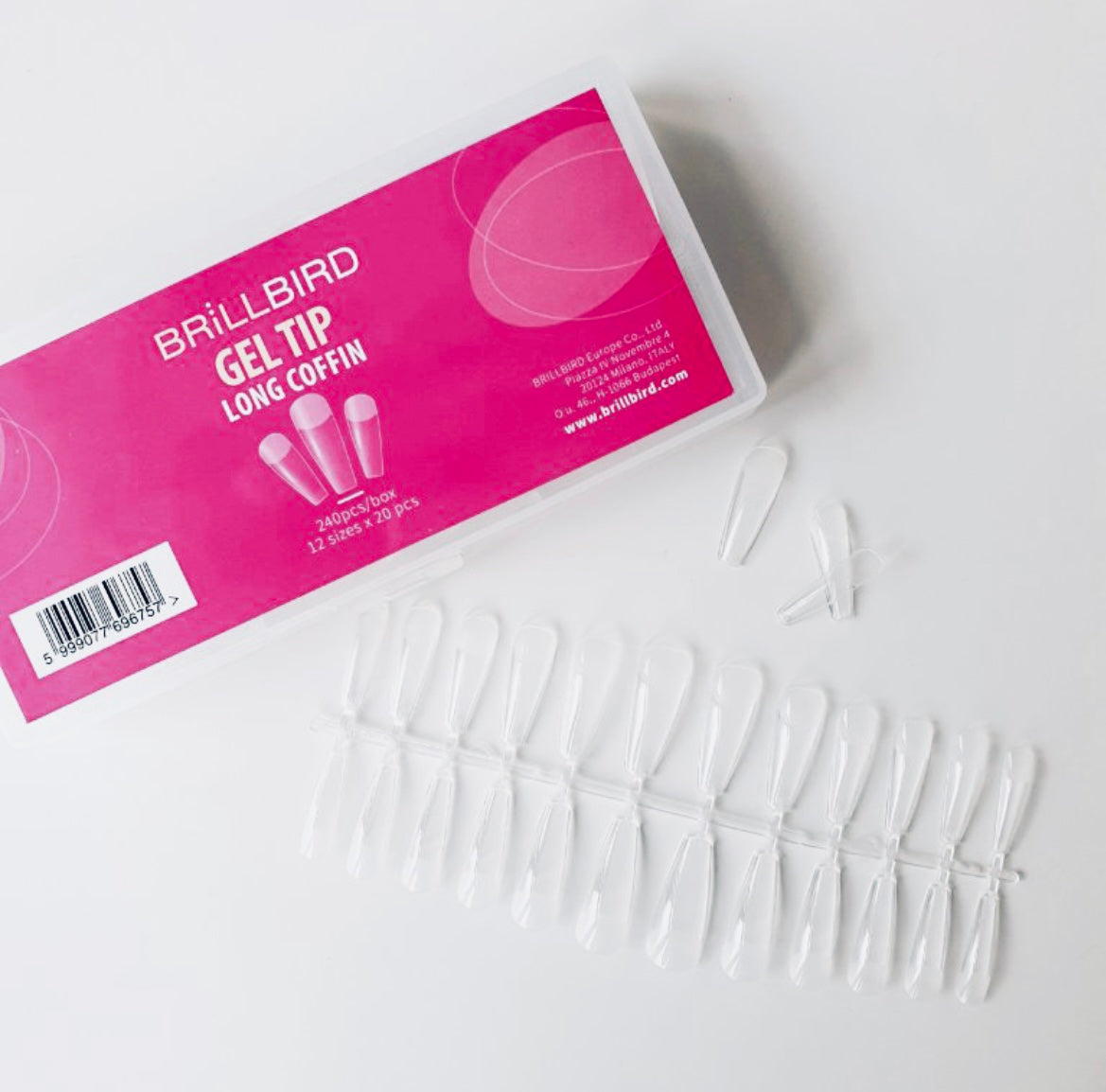 Gel Tips Long Coffin