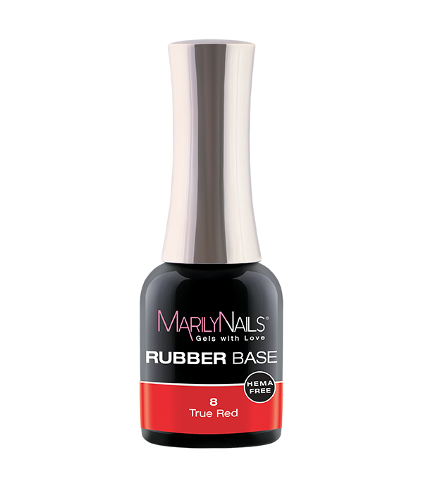 Rubberbase 8 True red