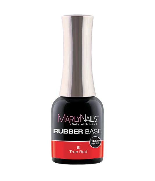 Rubberbase 8 True red