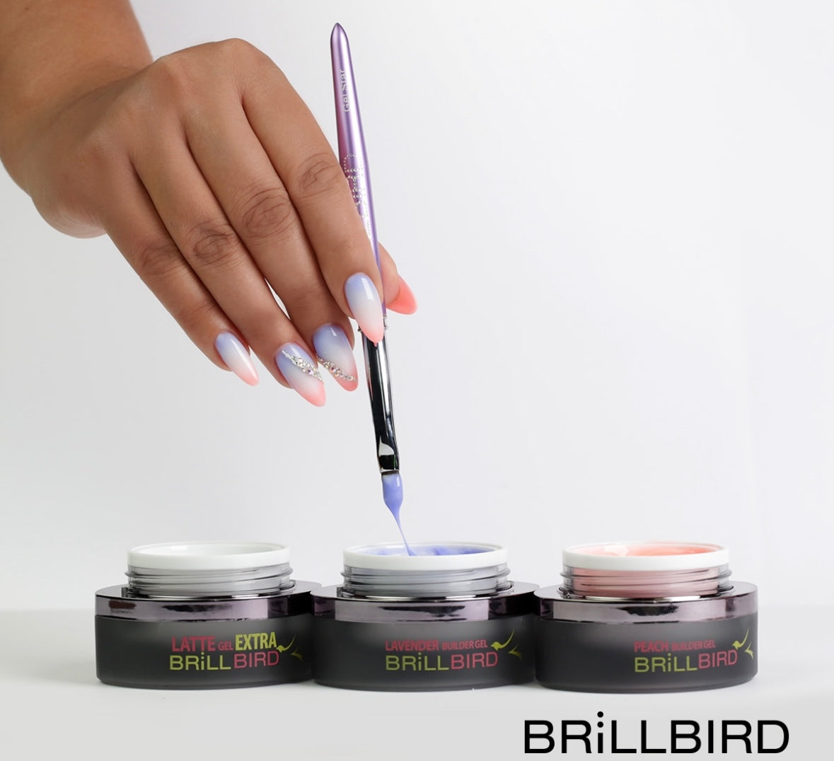 Lavender colour builder gel