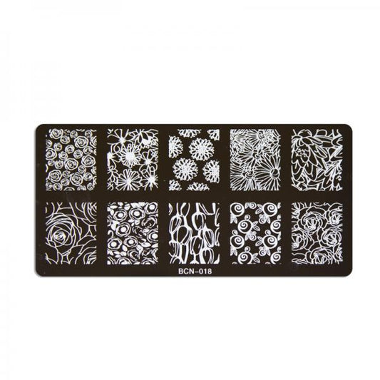 Nail stamp plate - 018