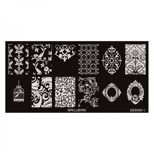 Nail stamp plate - Design 1