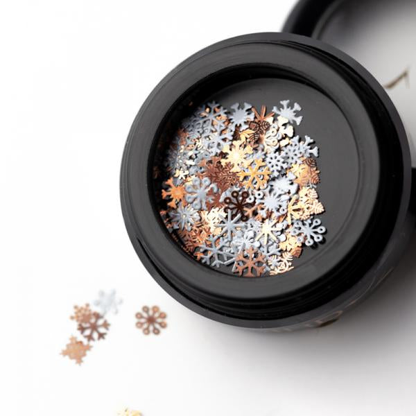 SnowFlakes RoseGold & White