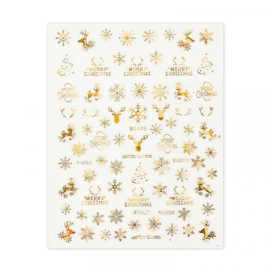 Christmas Sticker - Russian gold WG445